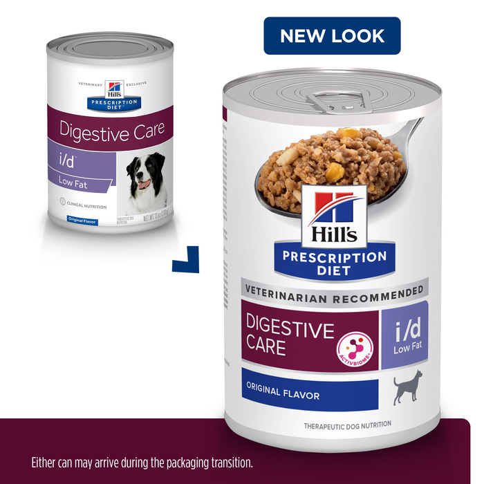 Hill's Prescription Diet i/d Low Fat Digestive Care Canned Dog Food 12 x 370g cans