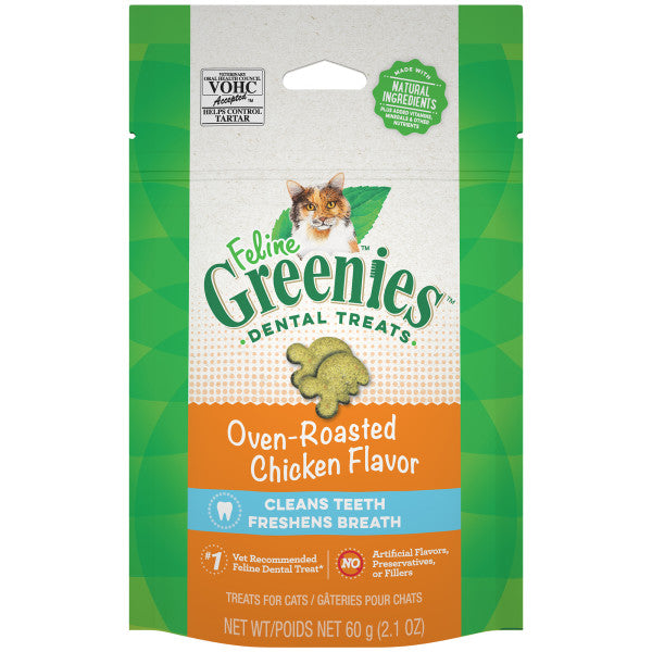 Greenies Feline Dental Treats Roasted Chicken 60g