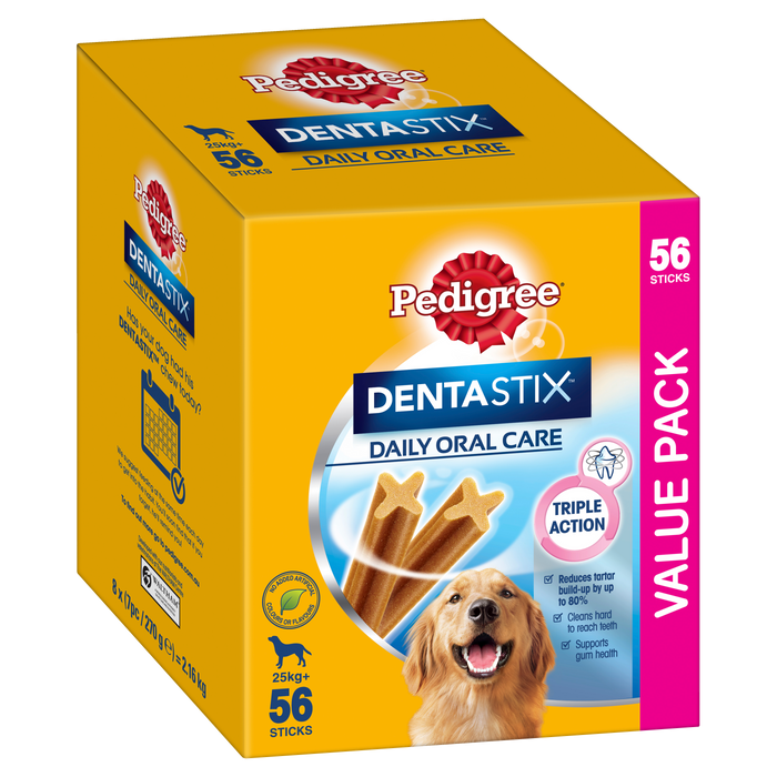 Pedigree Dentastix Dog Treats Daily Oral Care Large Dog 56 Sticks