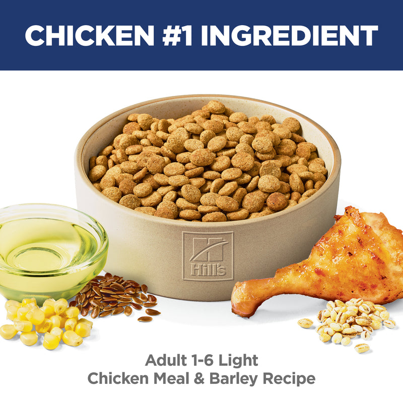 Hill's Science Diet Adult Light Chicken Meal & Barley Recipe Dry Dog Food 12kg