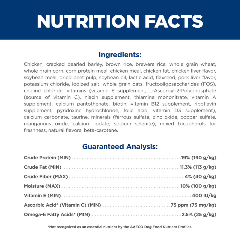 Hill's Science Diet Adult Small Bites Chicken & Barley Recipe Dry Dog Food