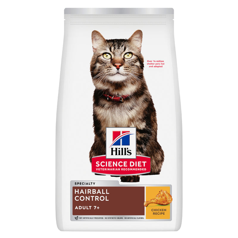 Hill's Science Diet Adult 7+ Hairball Control Senior Dry Cat Food 2kg
