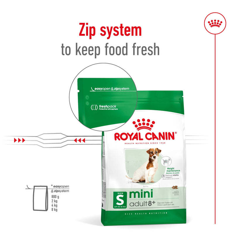 ROYAL CANIN® Mini Adult 8+ Dry Dog Food 2kg