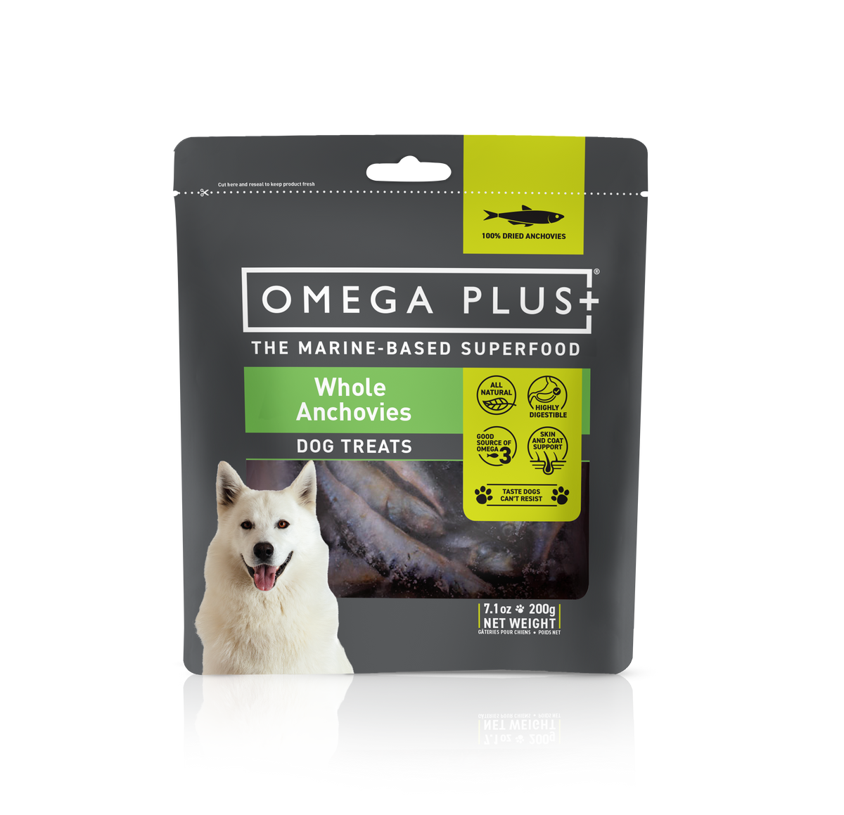 Omega Plus Whole Anchovy Dog Treat 200g — Pet Depot Ltd