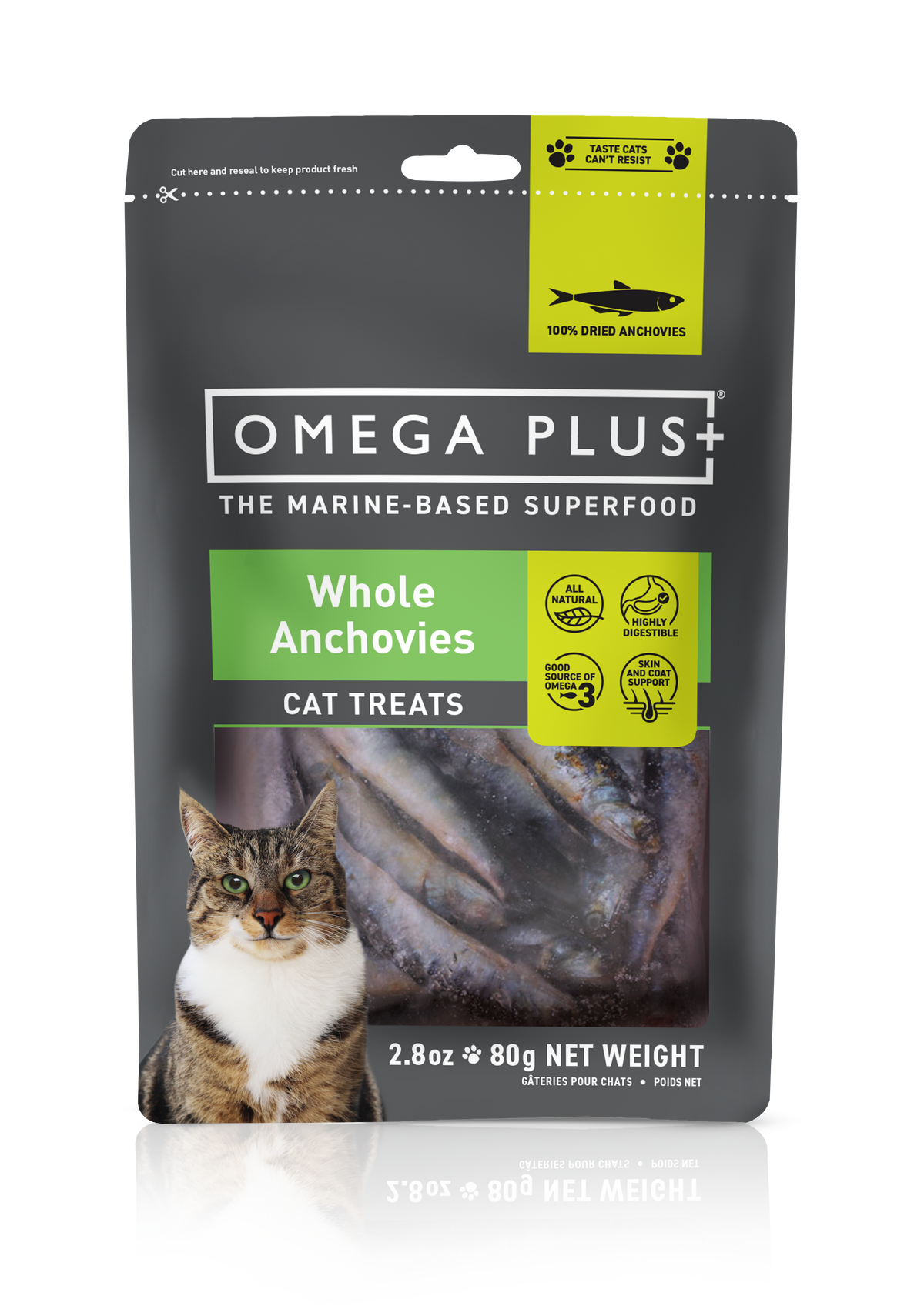 Omega Plus Anchovy Cat Treat 80g — Pet Depot Ltd