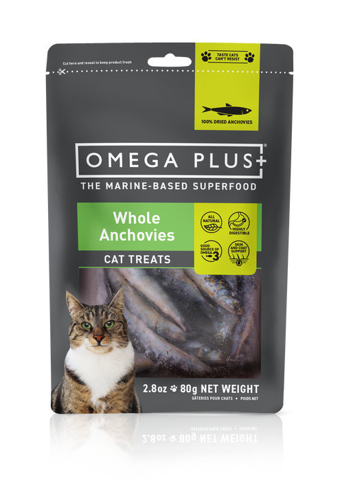 Omega Plus Anchovy Cat Treat 80g