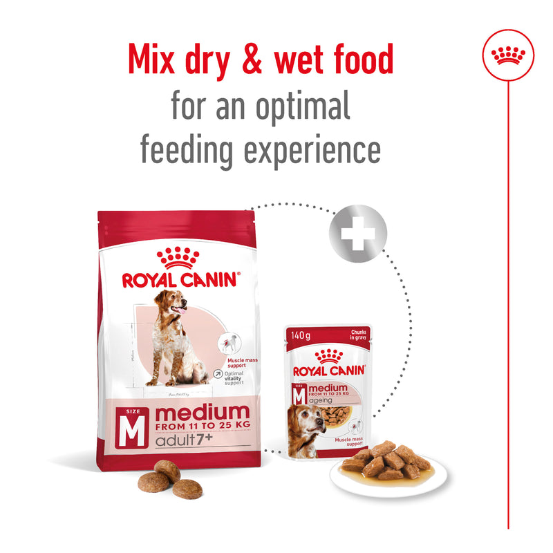 ROYAL CANIN® Medium Adult 7+ Dry Dog Food 15kg