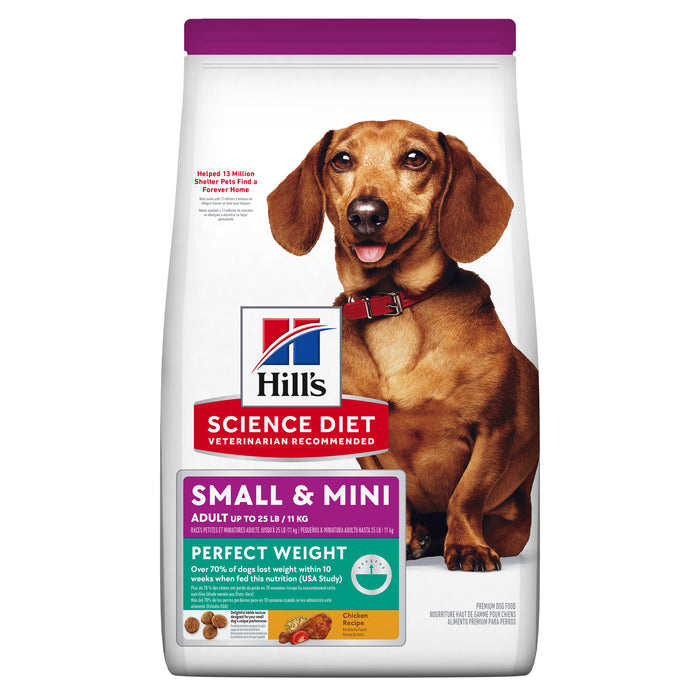 Hill's Science Diet Adult Perfect Weight Small & Mini Dry Dog Food 1.81kg