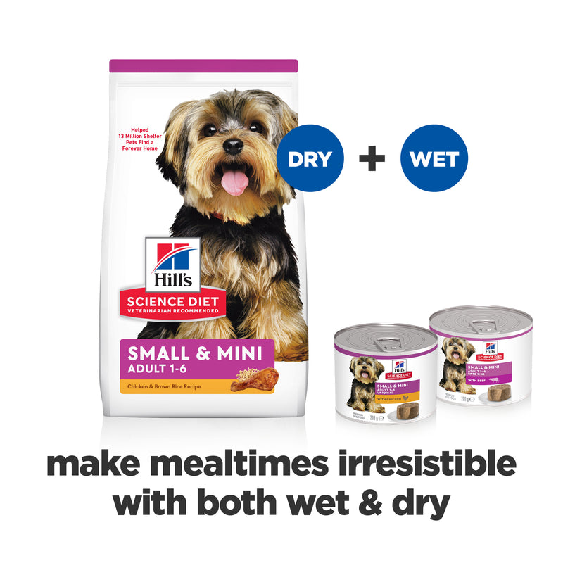 Hill's Science Diet Adult Small & Mini with Chicken Canned Wet Dog Food 12x200g