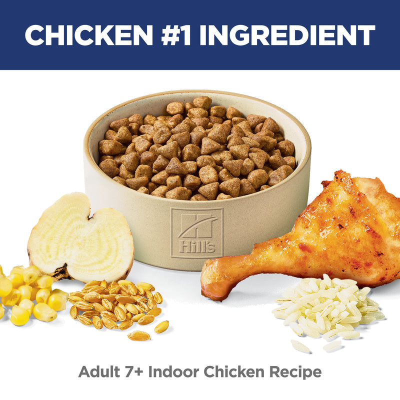 Hill's Science Diet Adult 7+ Senior Indoor Chicken Recipe Dry Cat Food