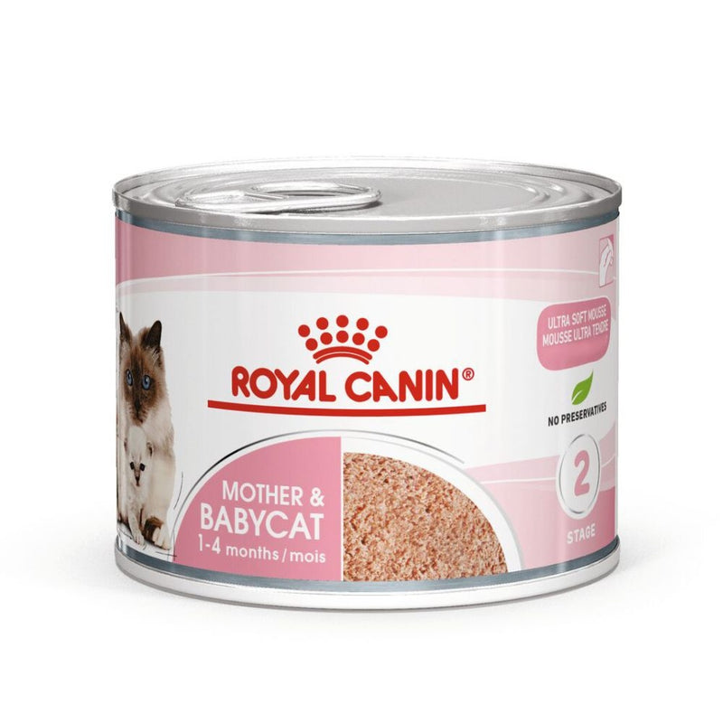 ROYAL CANIN® Mother and Babycat Wet Cat Food Cans - 12 x 195g