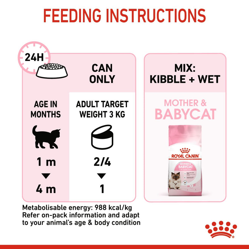 ROYAL CANIN® Mother and Babycat Wet Cat Food Cans - 12 x 195g