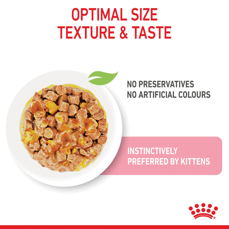 ROYAL CANIN® Kitten Jelly Wet Cat Food Pouches 12x85g