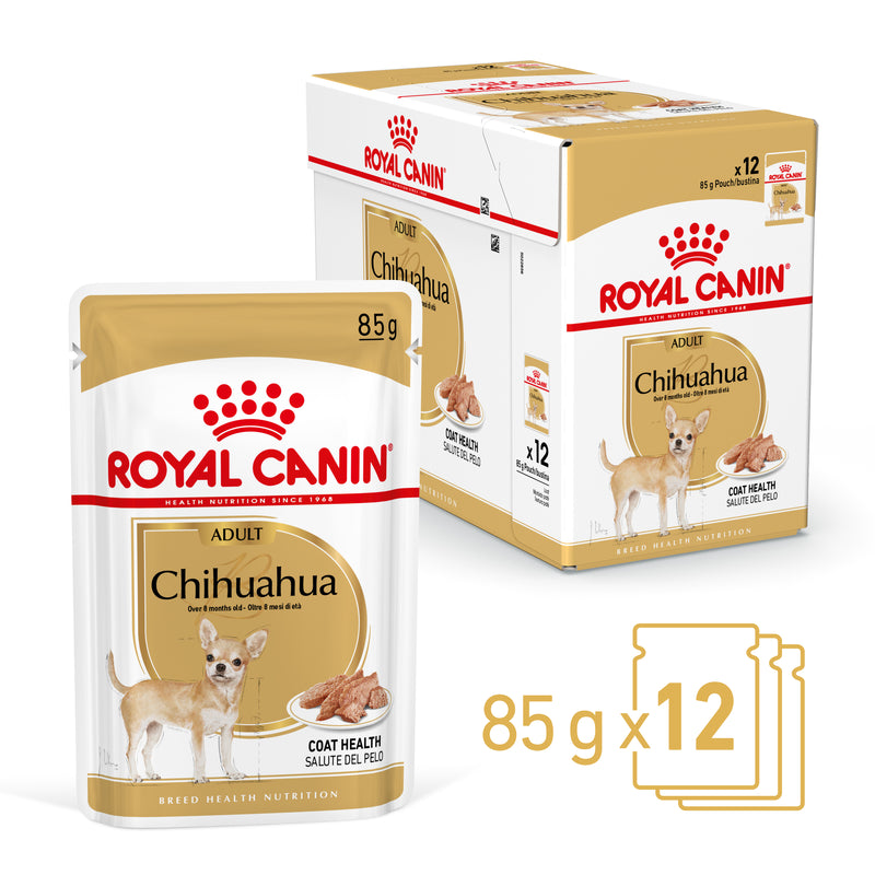ROYAL CANIN® Chihuahua Breed Adult Wet Dog Food Pouches 12x85g