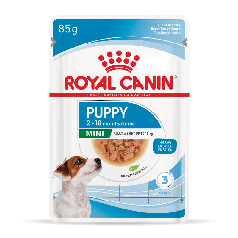 ROYAL CANIN® Mini Puppy Wet Dog Food Pouches 12x85g
