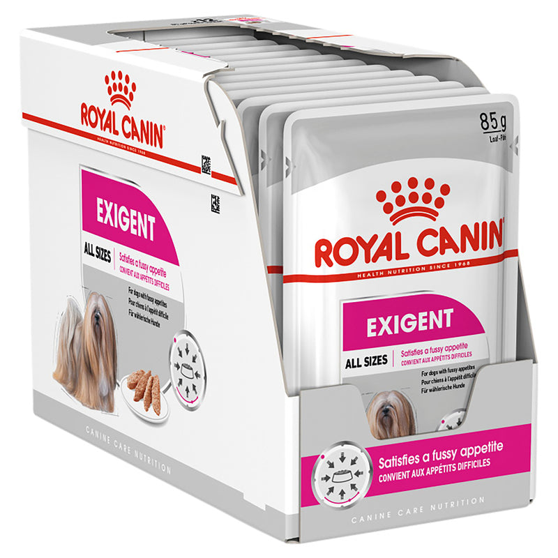ROYAL CANIN® Exigent Loaf Wet Dog Food Pouches 12x85g