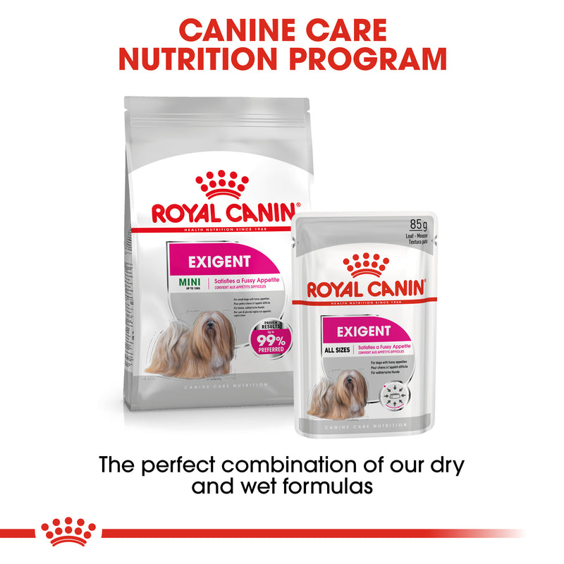ROYAL CANIN® Exigent Loaf Wet Dog Food Pouches 12x85g