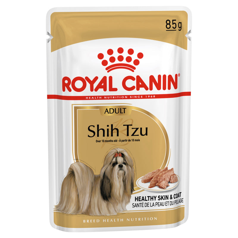 ROYAL CANIN® Shih Tzu Breed Adult Wet Loaf Dog Food Pouches 12x85g