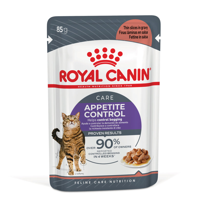 ROYAL CANIN® Appetite Control Gravy Adult Wet Cat Food Pouches 12x85g