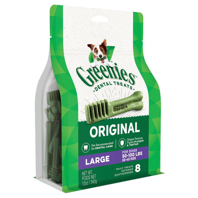 GREENIES  Original Large Dental Dog Treat 8 pk