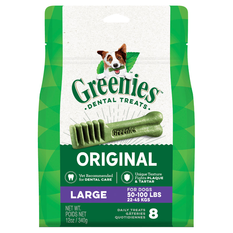 GREENIES  Original Large Dental Dog Treat 8 pk