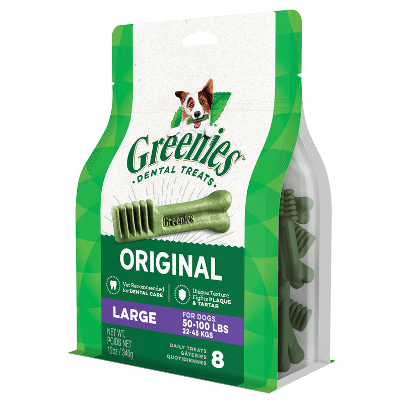 GREENIES  Original Large Dental Dog Treat 8 pk