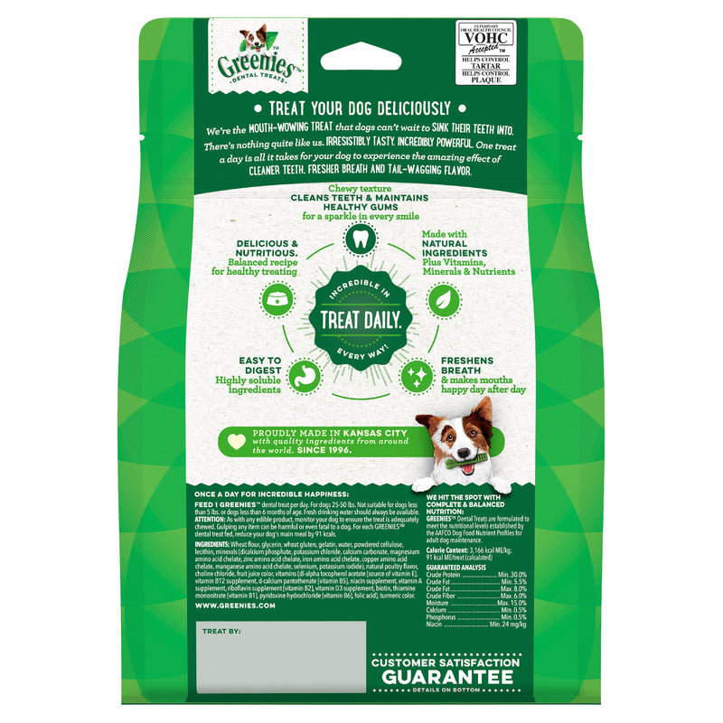 GREENIES Original Regular Dental Dog Treat 12 pk