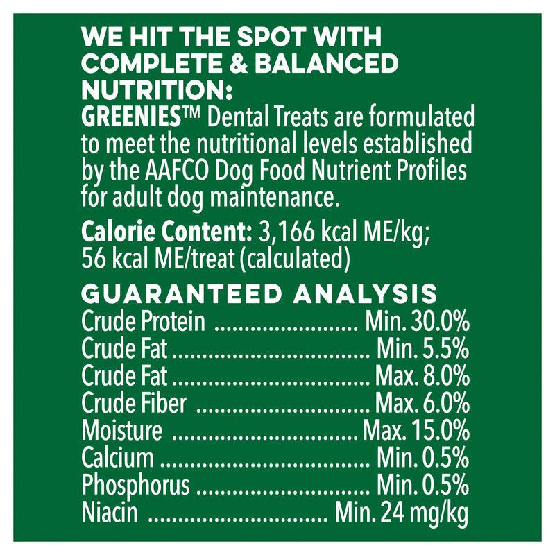 GREENIES  Original TEENIE Dental Dog Treat 22 pk