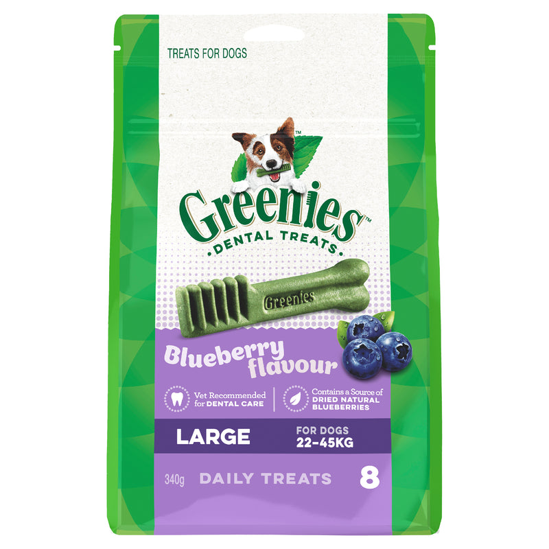 GREENIES Blueberry Dental Dog Treat Large 8 pack