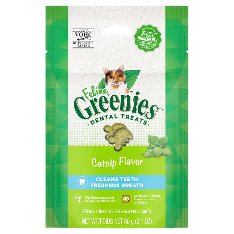 GREENIES Feline Dental Cat Treat Catnip Flavour 60g