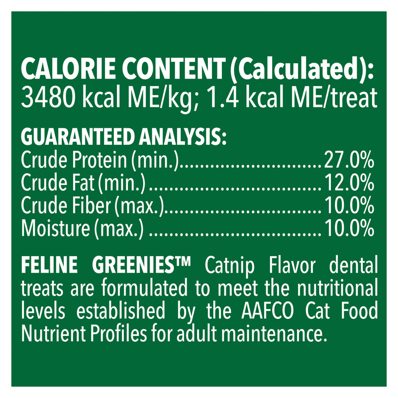 GREENIES Feline Dental Cat Treat Catnip Flavour 60g