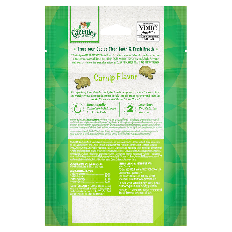 GREENIES Feline Dental Cat Treat Catnip Flavour 60g