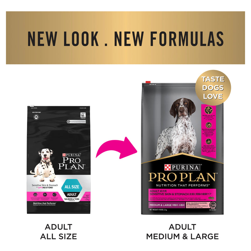 PRO PLAN® Sensitive Skin and Stomach Medium and Large Breeds Salmon and Mackerel