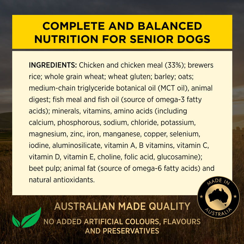 PRO PLAN® Bright Mind™ | Senior Dry Dog Food 7+ | Medium and Large Breeds | Chicken | 12kg