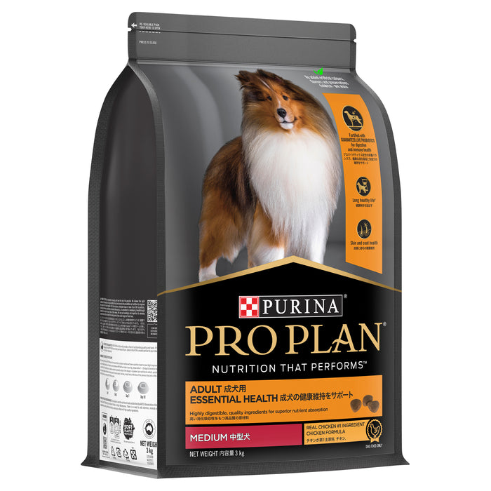 PRO PLAN® | Essential Health | Dry Dog Food | Medium Breeds | Chicken