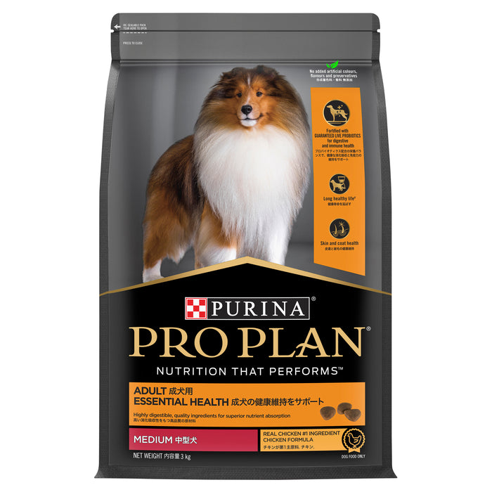 PRO PLAN® | Essential Health | Dry Dog Food | Medium Breeds | Chicken