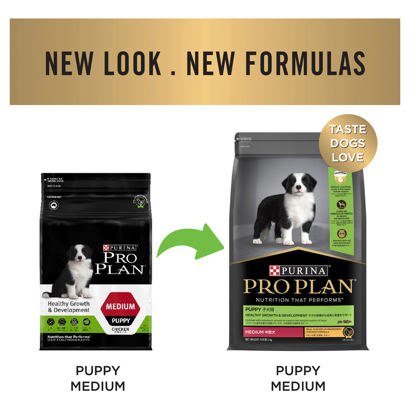 PRO PLAN® | Healthy Growth and Development | Dry Puppy Food | Medium Breeds | Chicken