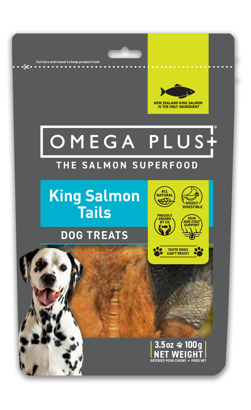 Omega Plus King Salmon Tails Dog Treat 100g