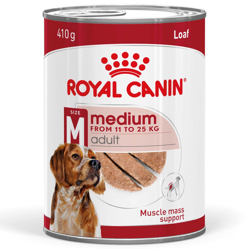 ROYAL CANIN® MEDIUM ADULT Loaf Dog Food Can - 12 x 410g