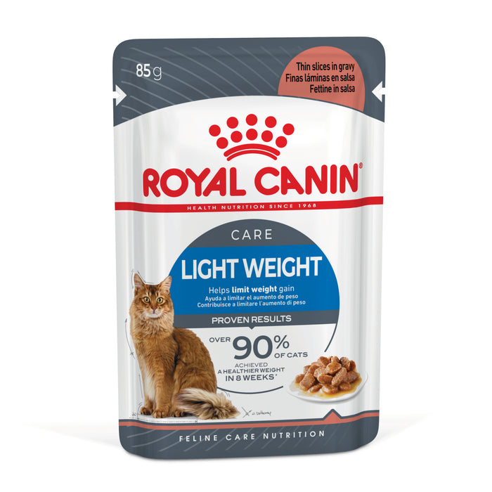 ROYAL CANIN® Light Weight Care Gravy Adult Wet Cat Food Pouches 12x85g