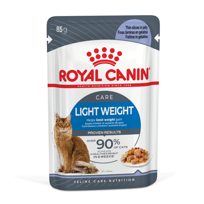ROYAL CANIN® Light Weight Care Jelly Adult Wet Cat Food Pouches 12x85g