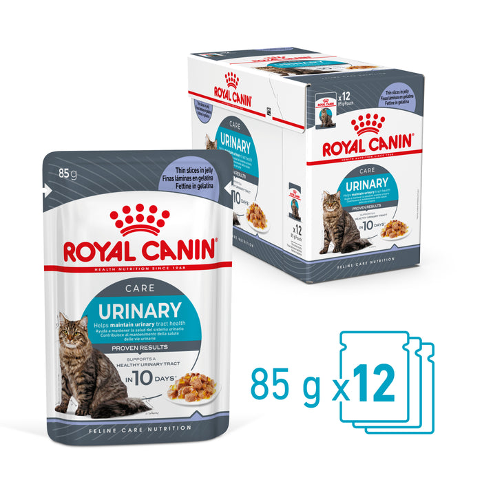 ROYAL CANIN® Urinary Care Jelly Adult Wet Cat Food Pouches 85gx12