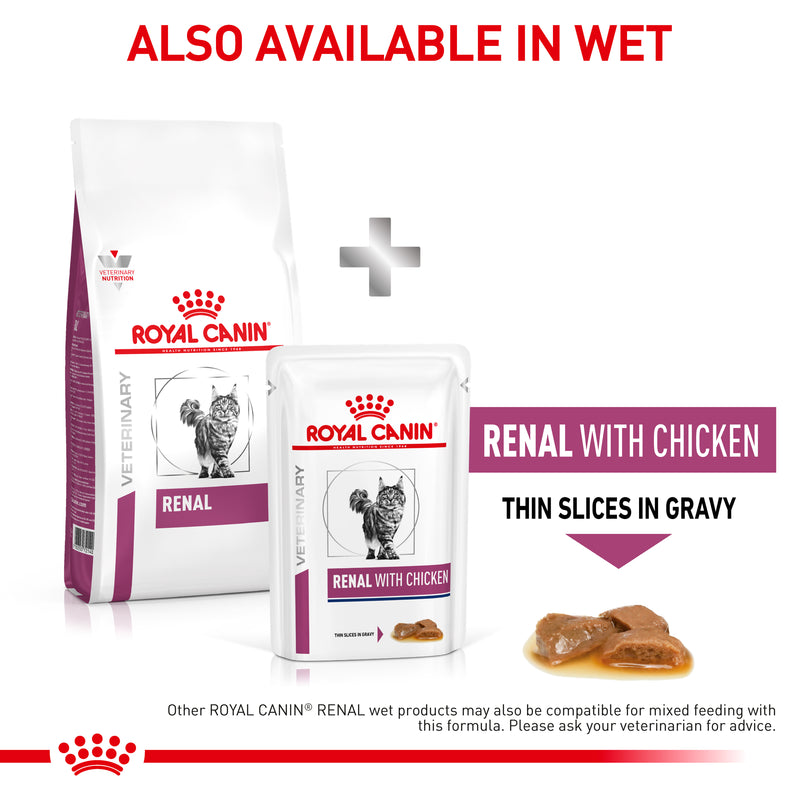 ROYAL CANIN® VETERINARY DIET Renal Adult Dry Cat Food 2kg