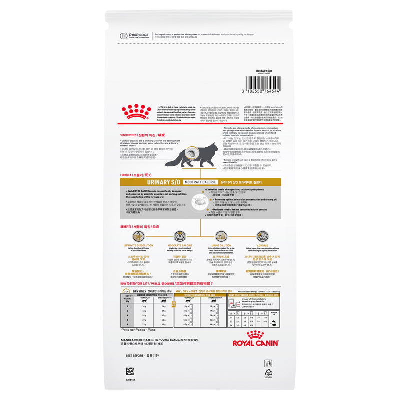 ROYAL CANIN® VETERINARY DIET Urinary S/O Moderate Calorie Adult Dry Cat Food