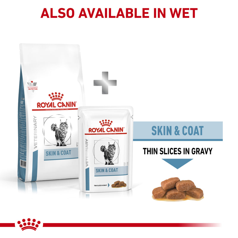 ROYAL CANIN® VETERINARY DIET Skin & Coat Adult Dry Cat Food 1.5kg