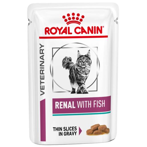 ROYAL CANIN® VETERINARY DIET Renal Fish Adult Wet Cat Food Pouches 12 x 85g