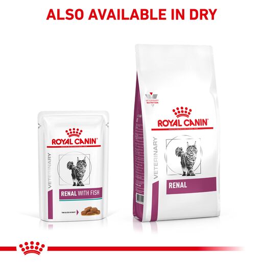 ROYAL CANIN® VETERINARY DIET Renal Fish Adult Wet Cat Food Pouches 12 x 85g