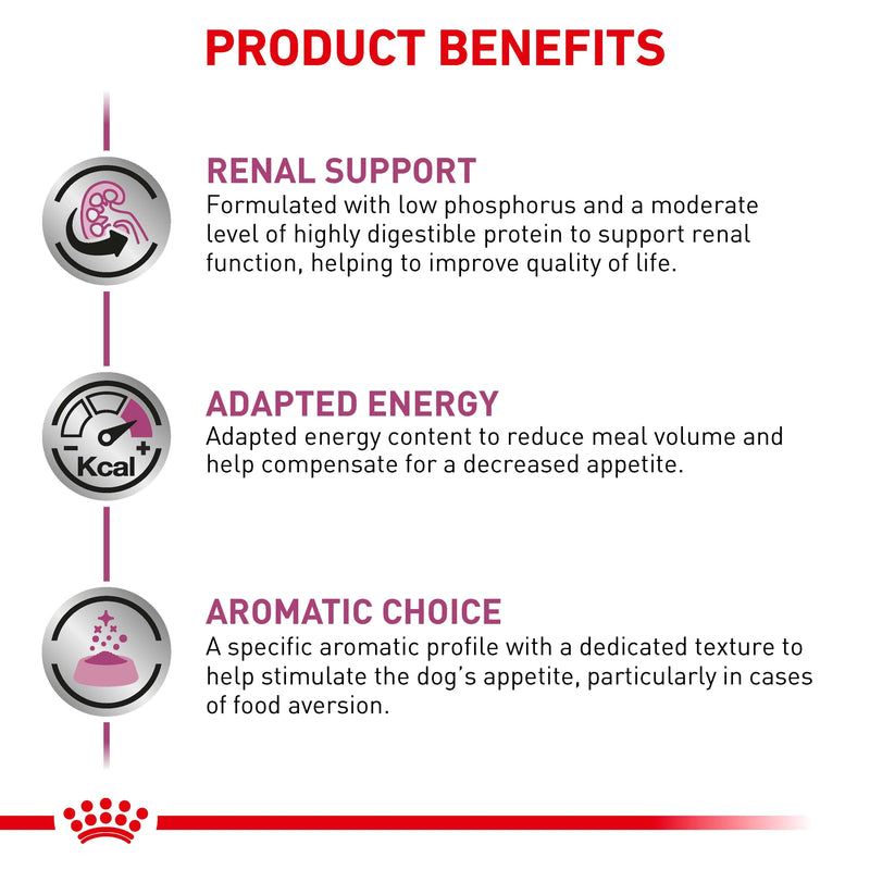 ROYAL CANIN® VETERINARY DIET Renal Adult Wet Dog Food Cans 12 x 410g