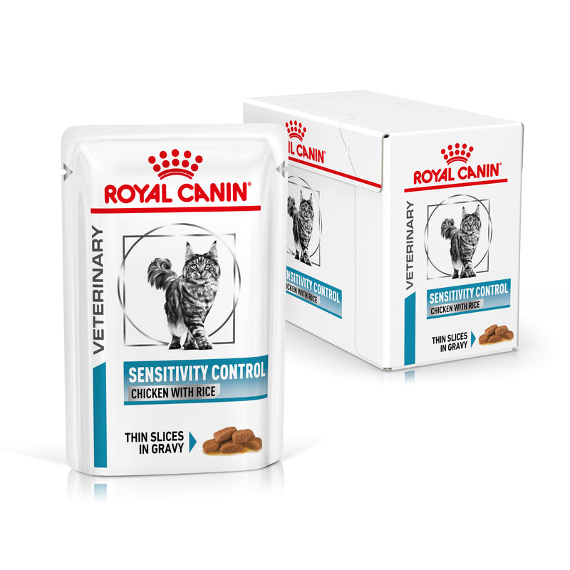 ROYAL CANIN® VETERINARY DIET Sensitivity Control Adult Wet Cat Food Pouches 12 x 85g