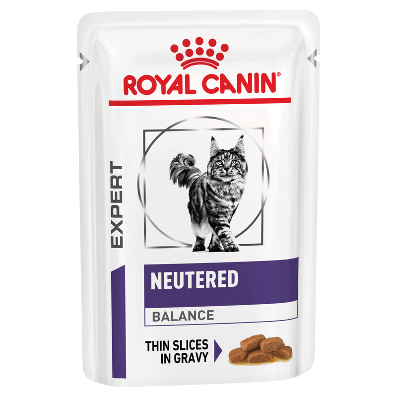 ROYAL CANIN® VETERINARY DIET Neutered Balance Adult Wet Cat Food Pouches 12 X 85g